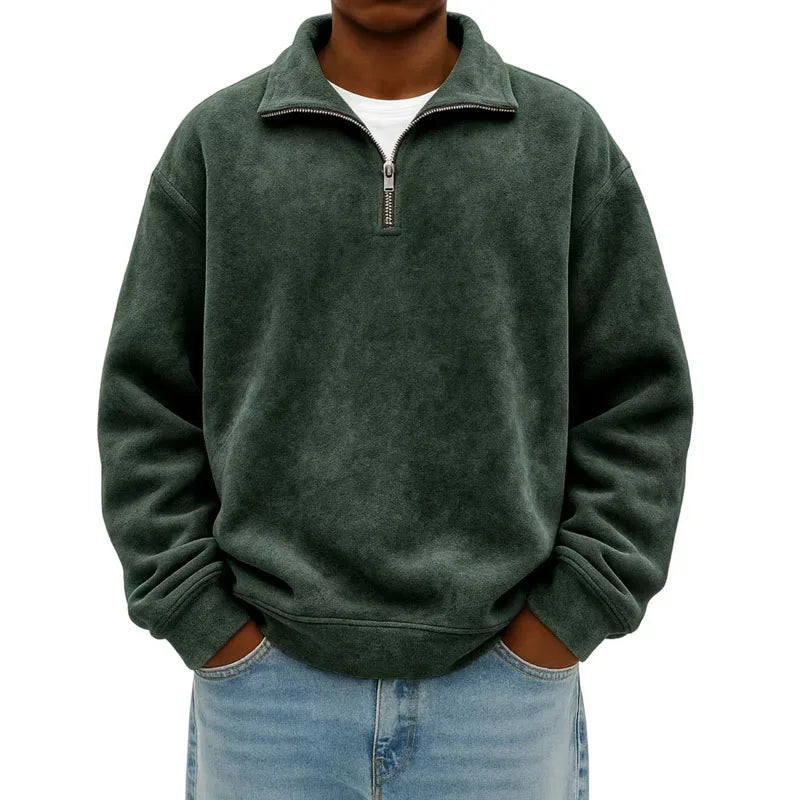 Ashford Men's Fleece Quarter-Zip Pullover