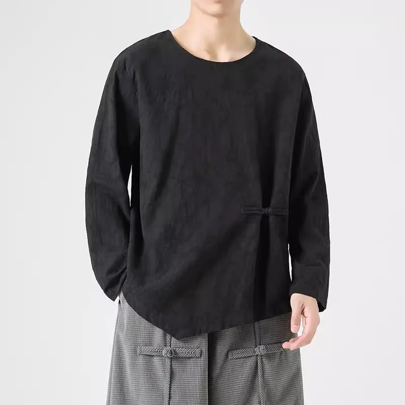 Kaito Men's Linen Long Sleeve Shirt