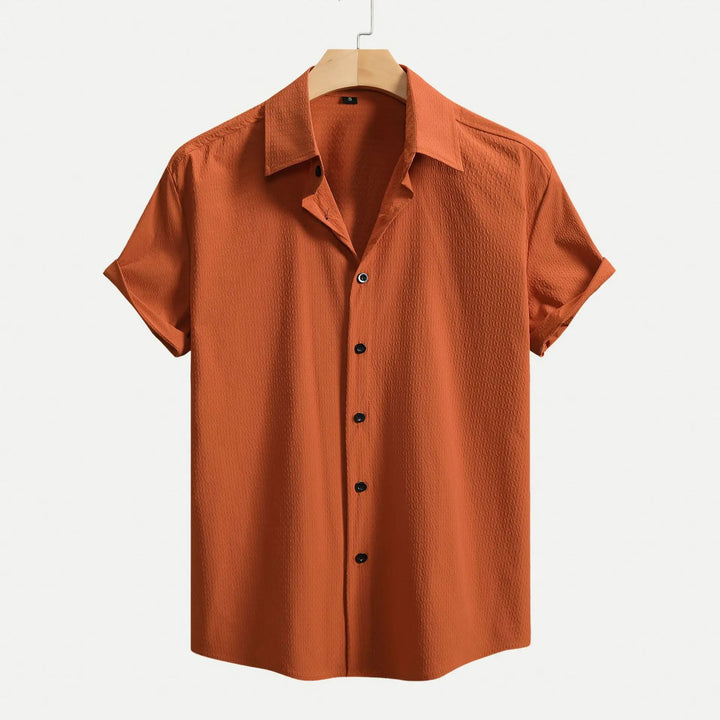 Ashby Men's Textured Camp Collar Shirt
