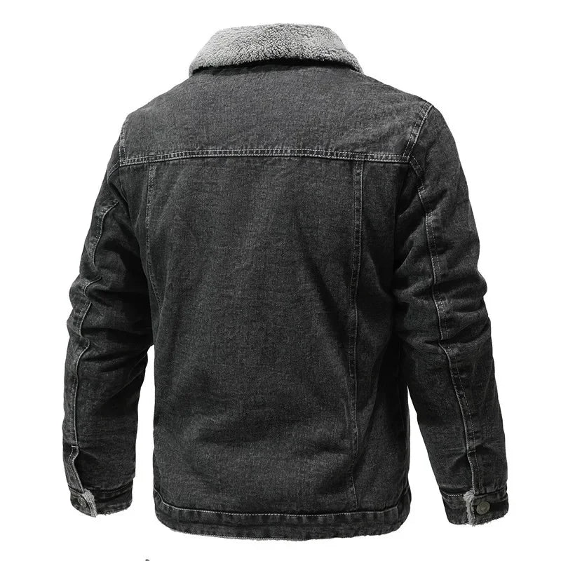 Theron Men's Sherpa Lined Denim Jacket