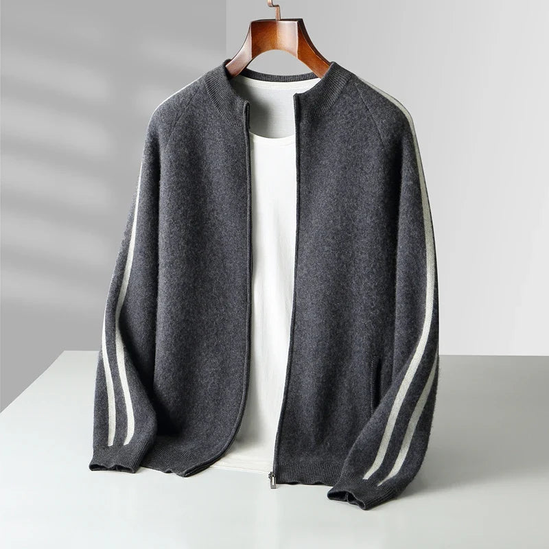 Kellan Men's Merino Wool Zip Cardigan