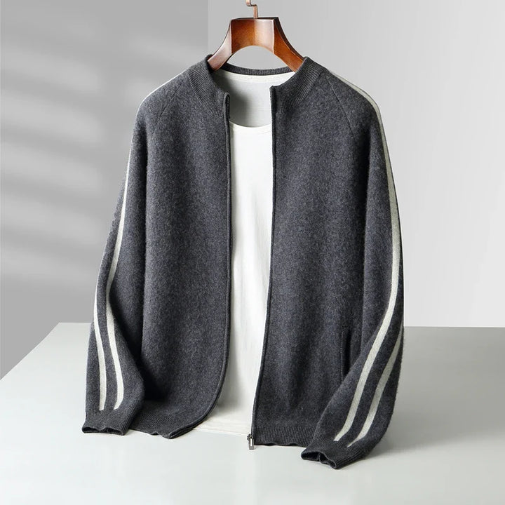 Kellan Men's Merino Wool Zip Cardigan