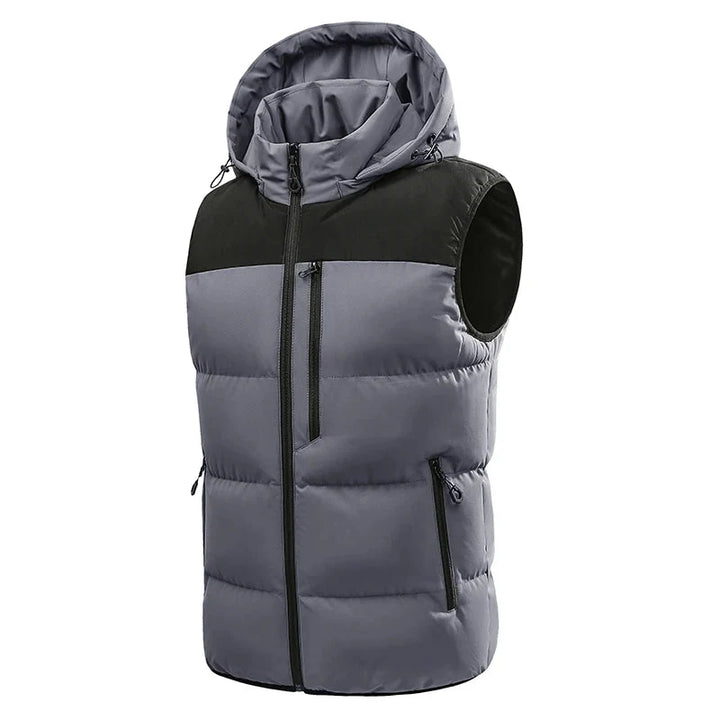 Evan Men's Insulated Vest with Detachable Hood