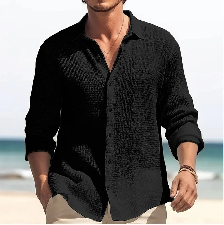 Ryland Men's Linen Button-Up Shirt
