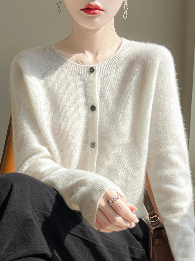 Brynlee Women's Merino Wool Cardigan