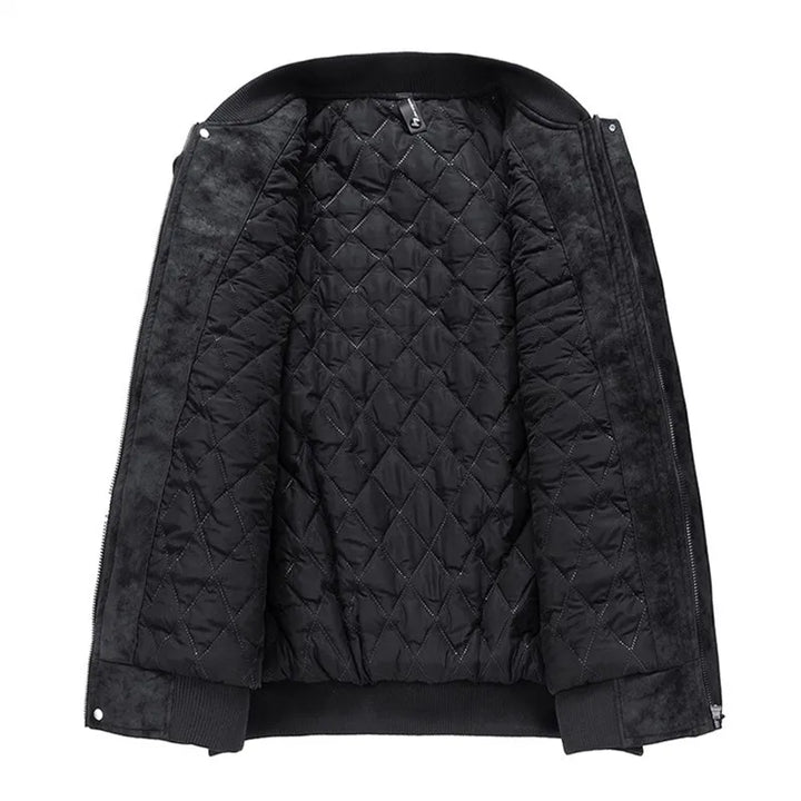 Quinlan Men's Suede Bomber Jacket