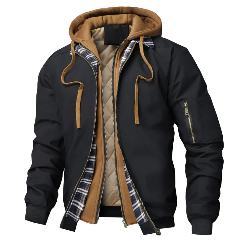 Ridgewell Men's Hooded Bomber Jacket