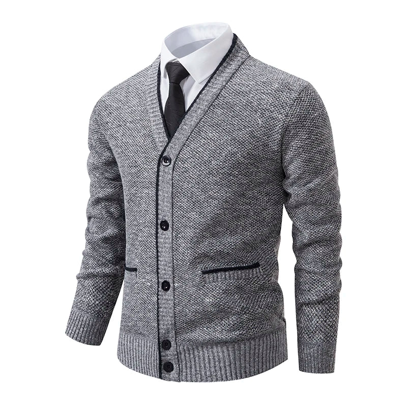 Harwin Men's Knit V-Neck Cardigan