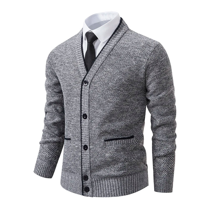 Harwin Men's Knit V-Neck Cardigan