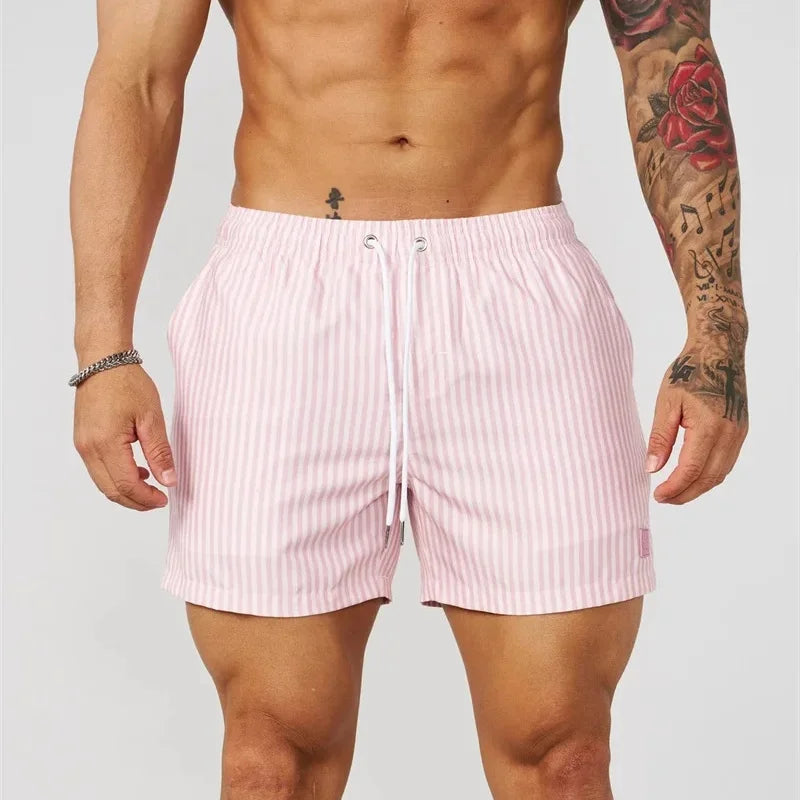 Halstead Striped Swim Trunks
