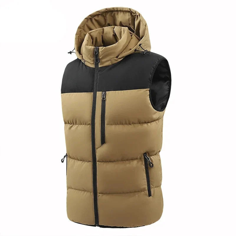 Evan Men's Insulated Vest with Detachable Hood