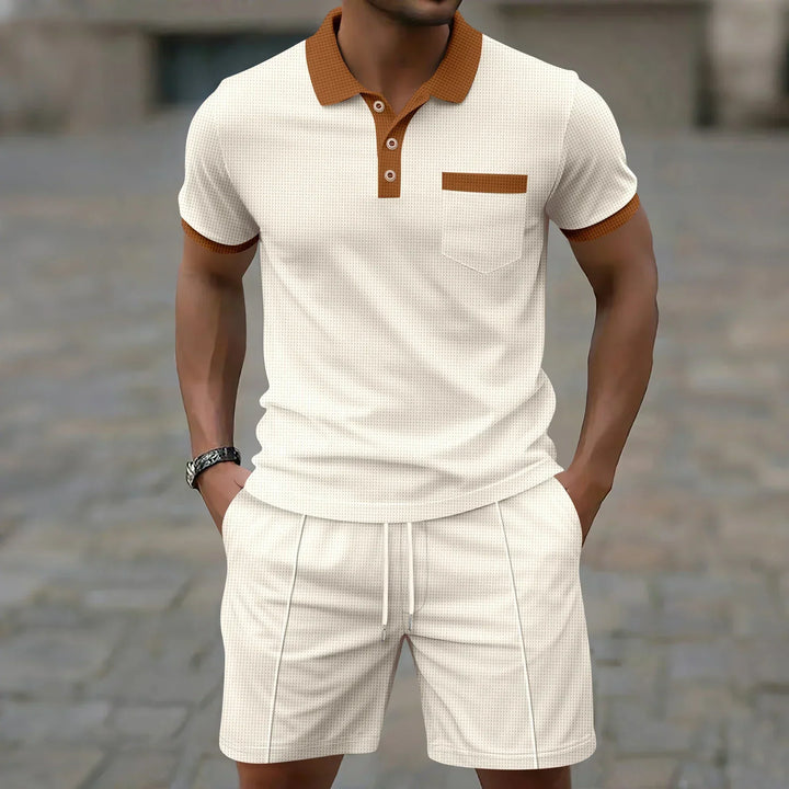 Ashford Men's Polo Shirt and Shorts Set