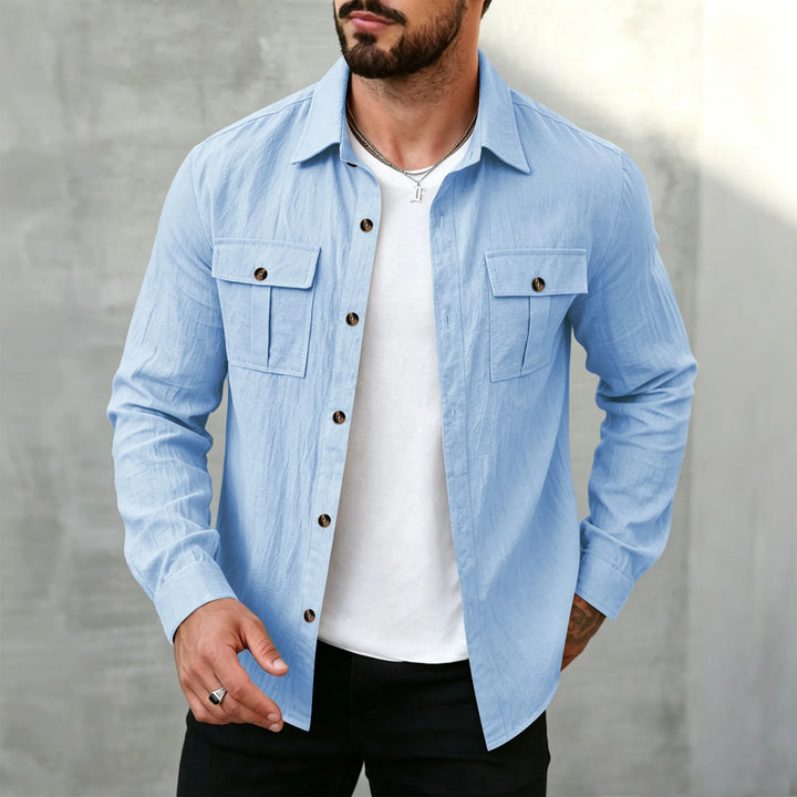 Merrick Men's Linen Long Sleeve Shirt