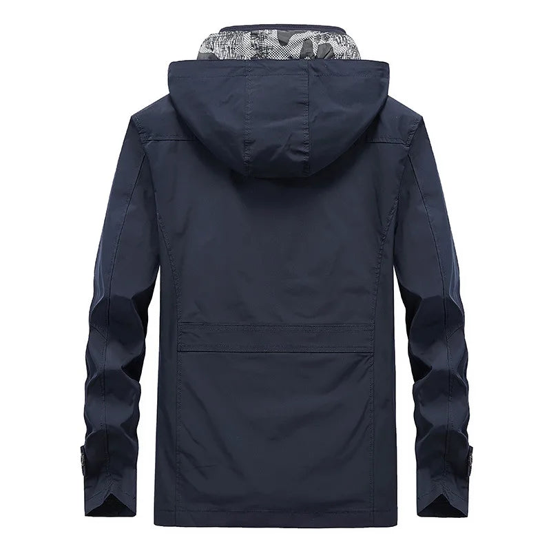 Redford Men's Hooded Windbreaker Jacket