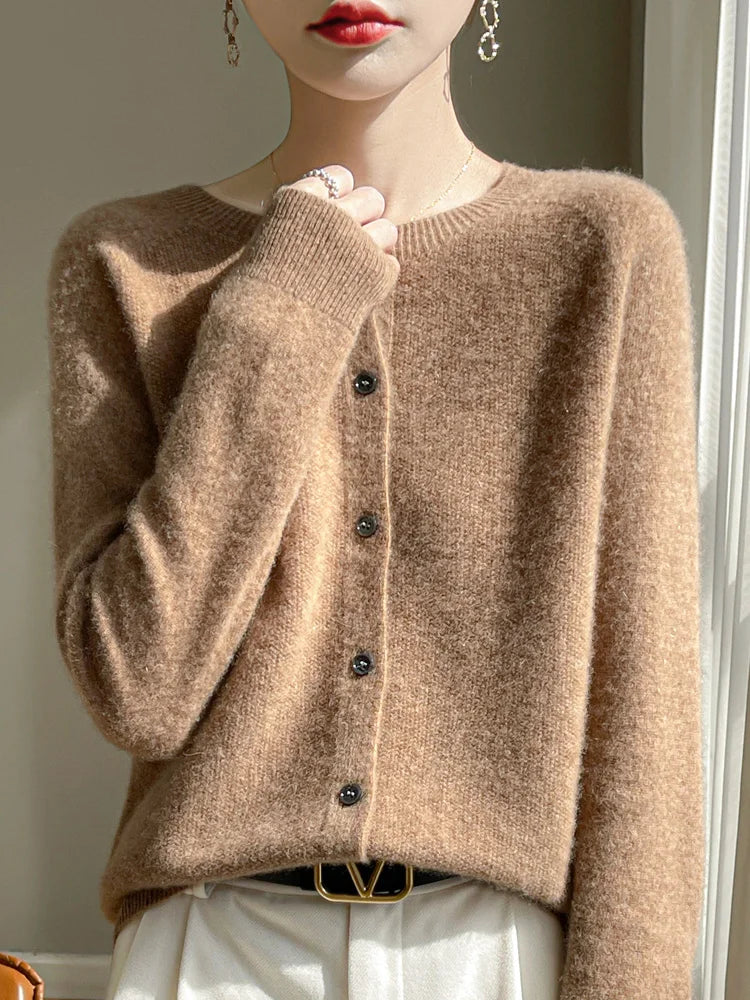Brynlee Women's Merino Wool Cardigan