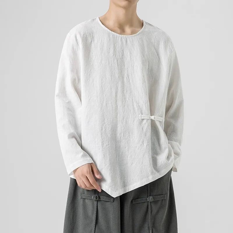 Kaito Men's Linen Long Sleeve Shirt