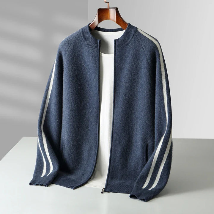 Kellan Men's Merino Wool Zip Cardigan