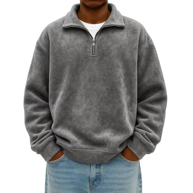 Ashford Men's Fleece Quarter-Zip Pullover