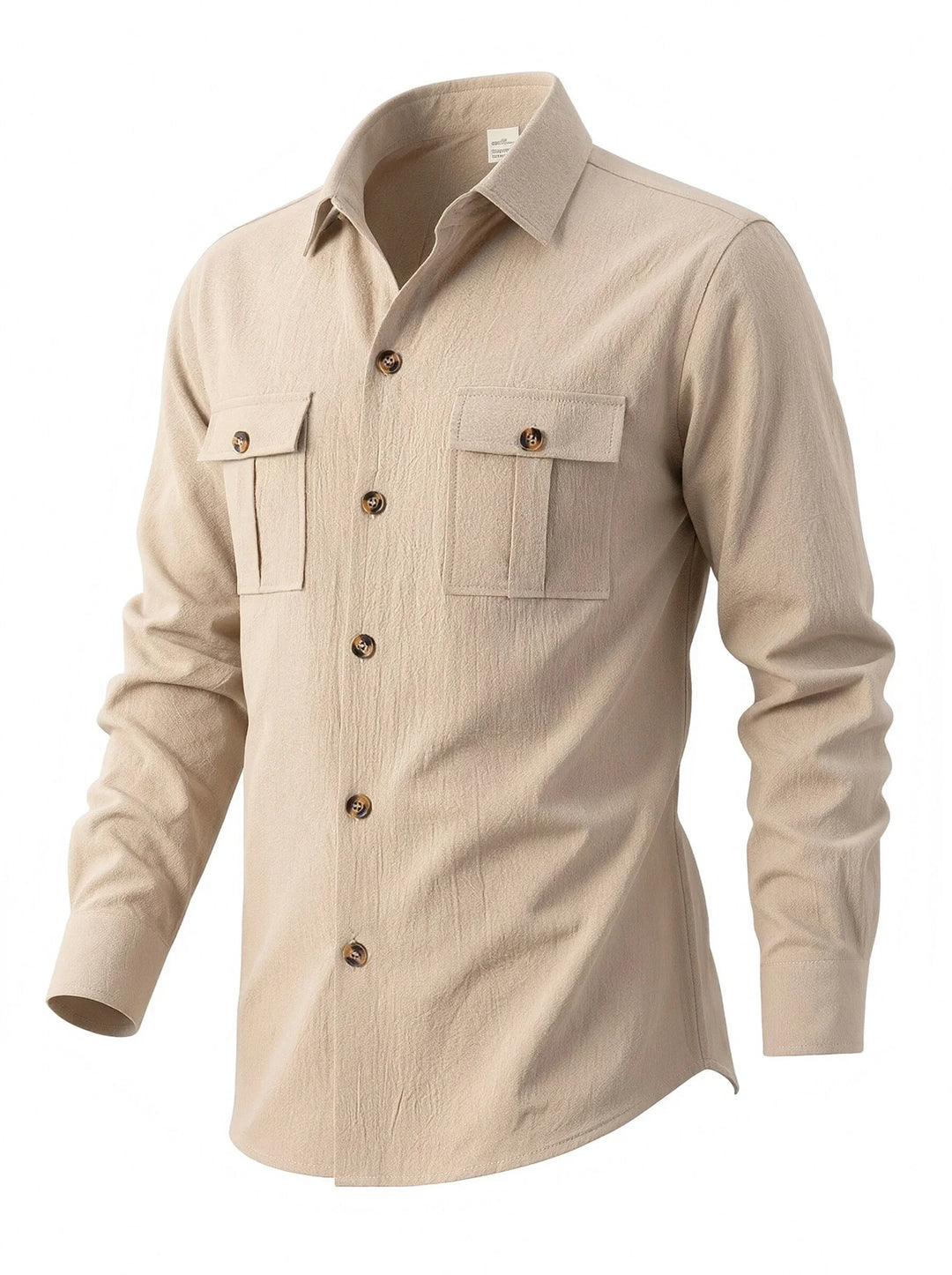Barlow Men's Long Sleeve Linen Casual Shirt
