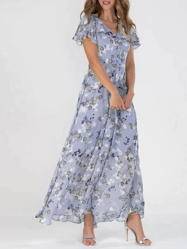Leilani Women's Floral Chiffon Midi Dress