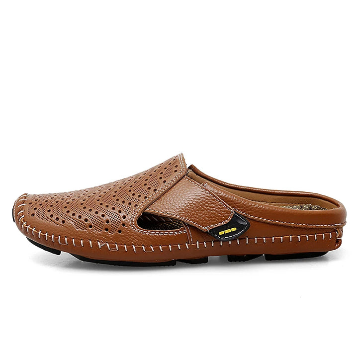 Kincaid Men's Genuine Leather Slip-On Backless Mules