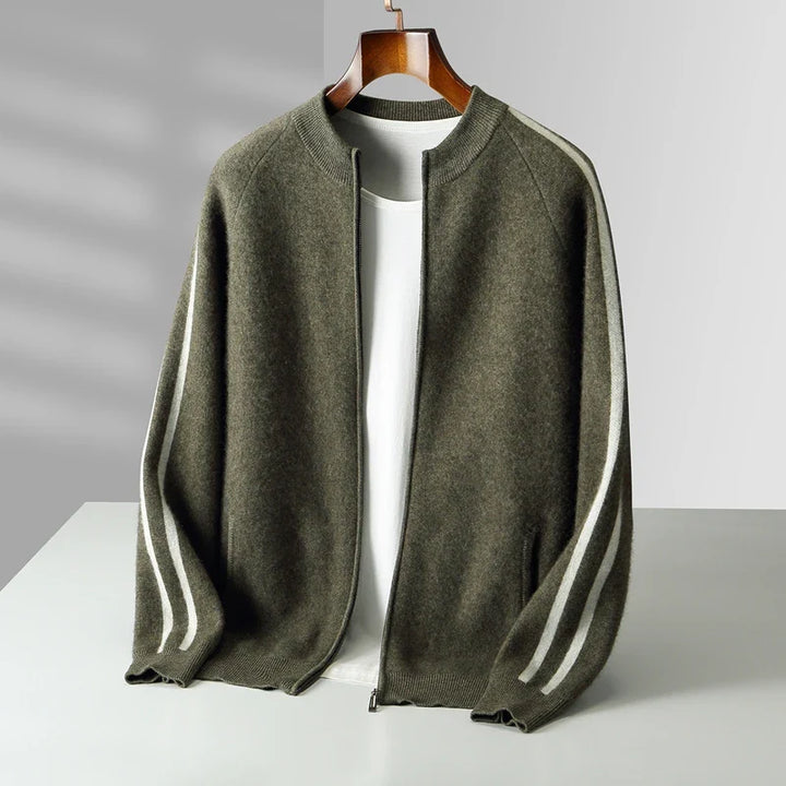 Kellan Men's Merino Wool Zip Cardigan