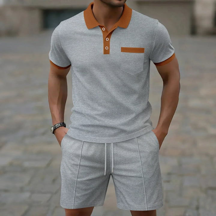 Ashford Men's Polo Shirt and Shorts Set