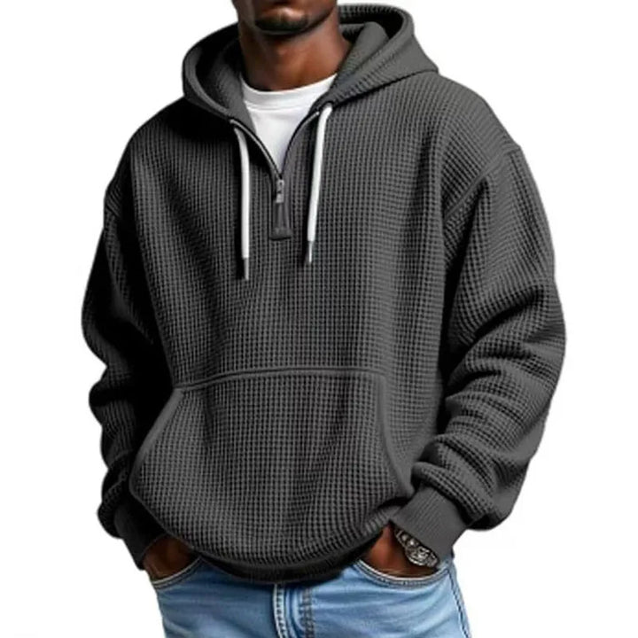Garland Men's Waffle-Knit Pullover Hoodie