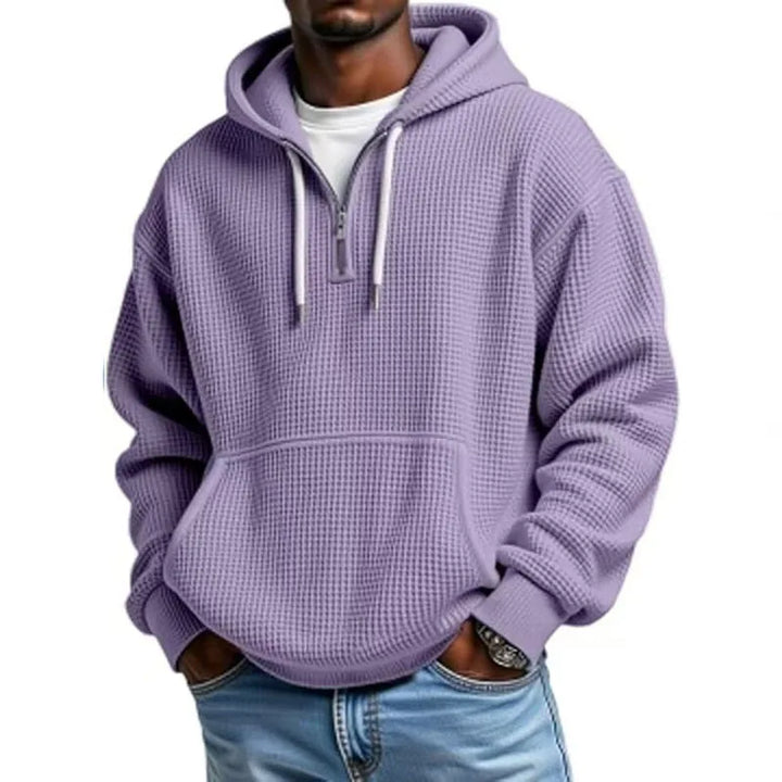 Garland Men's Waffle-Knit Pullover Hoodie
