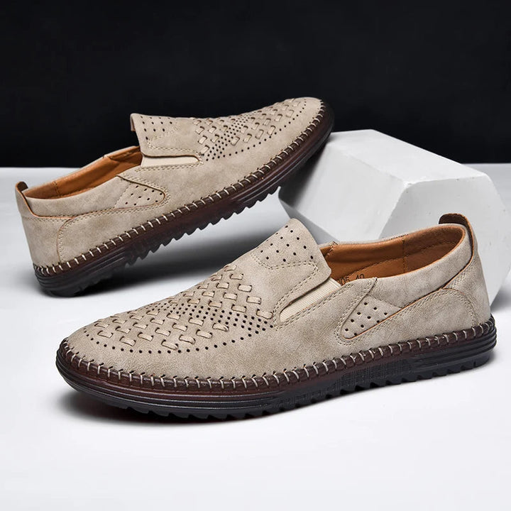 Kieran Men's Woven Slip-On Loafers