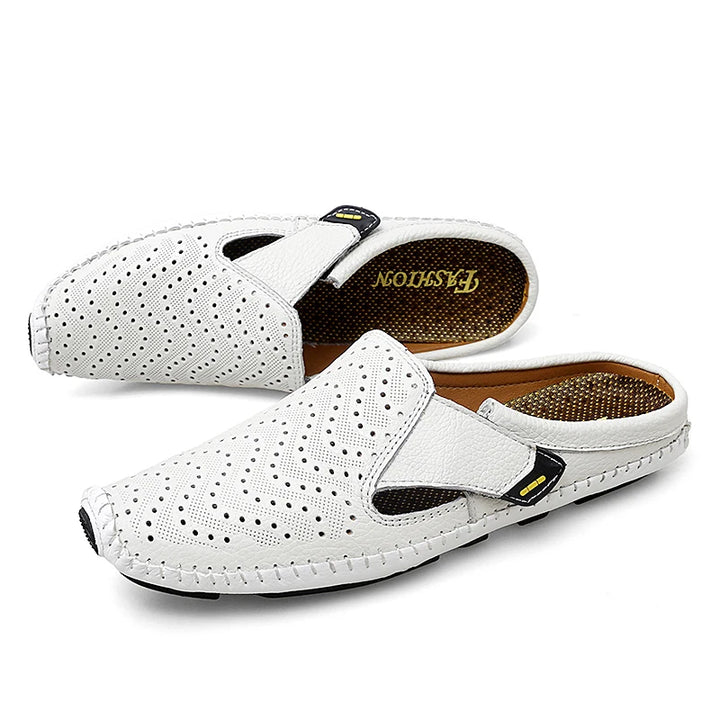 Kincaid Men's Genuine Leather Slip-On Backless Mules