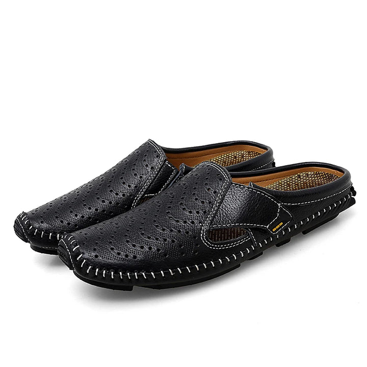 Kincaid Men's Genuine Leather Slip-On Backless Mules