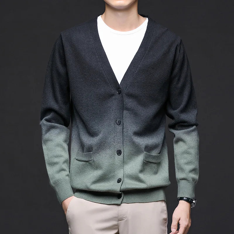 Ashton Men's Knit Gradient Cardigan