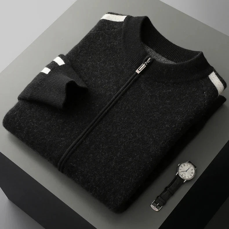 Kellan Men's Merino Wool Zip Cardigan