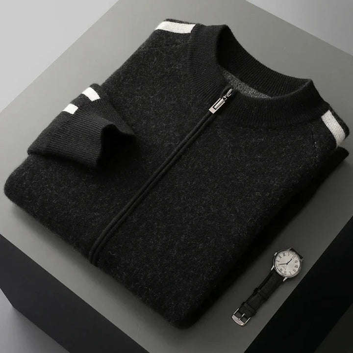 Kellan Men's Merino Wool Zip Cardigan