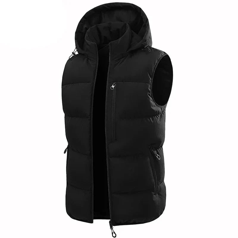Evan Men's Insulated Vest with Detachable Hood