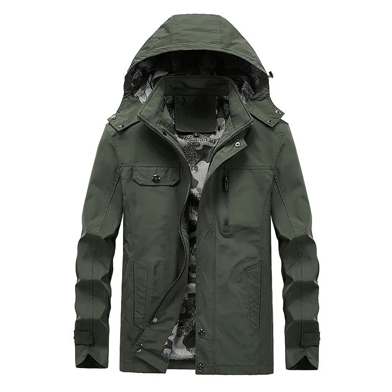 Redford Men's Hooded Windbreaker Jacket