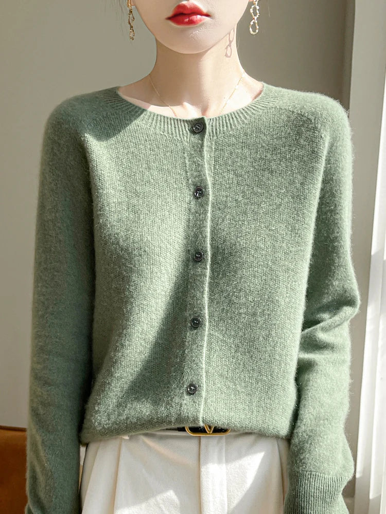 Brynlee Women's Merino Wool Cardigan