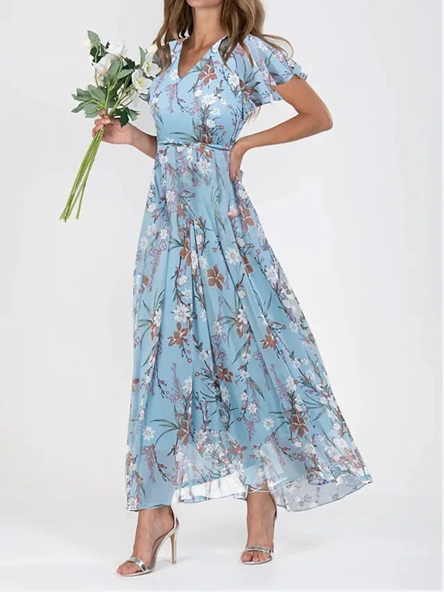 Leilani Women's Floral Chiffon Midi Dress