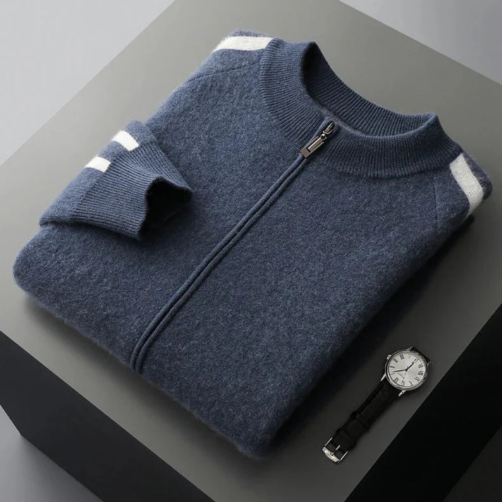 Kellan Men's Merino Wool Zip Cardigan