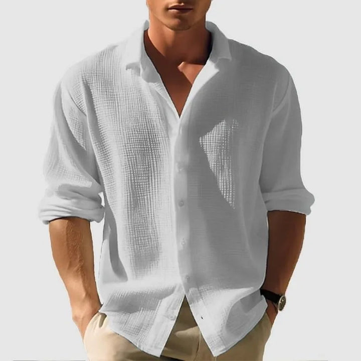 Ryland Men's Linen Button-Up Shirt