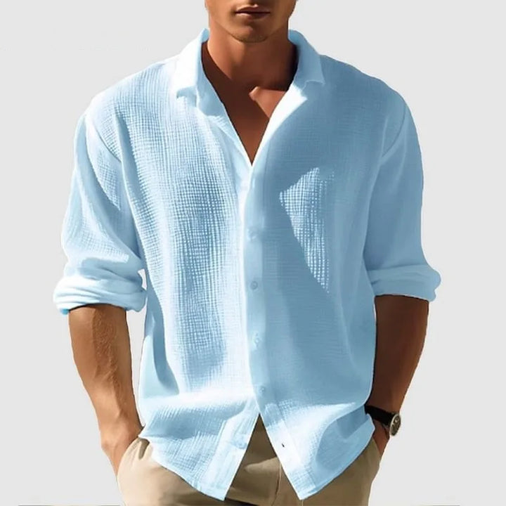 Ryland Men's Linen Button-Up Shirt