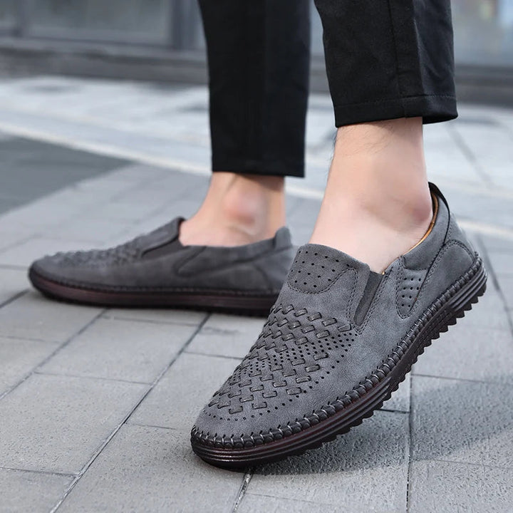 Kieran Men's Woven Slip-On Loafers