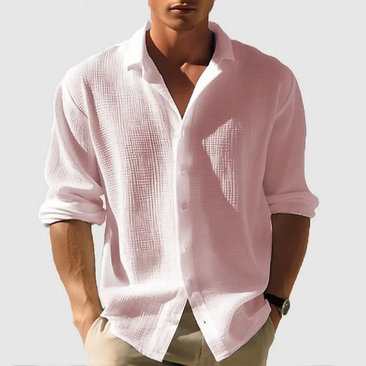 Ryland Men's Linen Button-Up Shirt