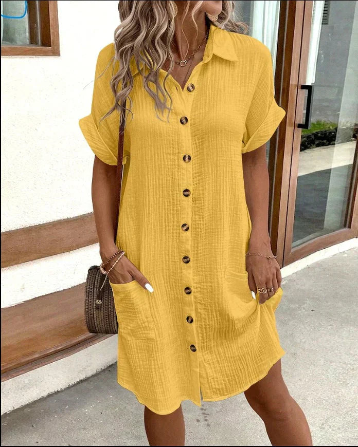 Kestlyn Women's Button-Front Shirt Dress