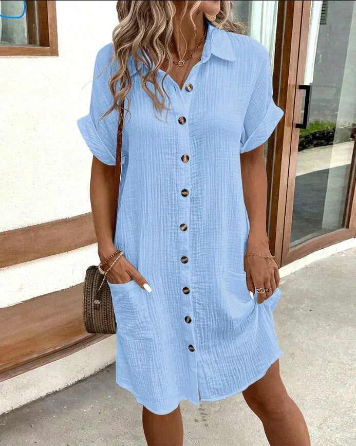 Kestlyn Women's Button-Front Shirt Dress