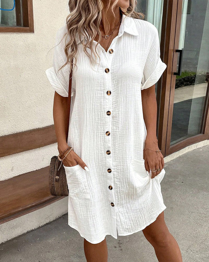 Kestlyn Women's Button-Front Shirt Dress