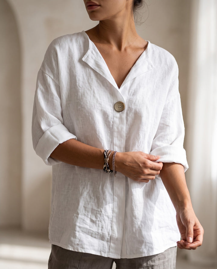 Cassidy Button-Front Blouse