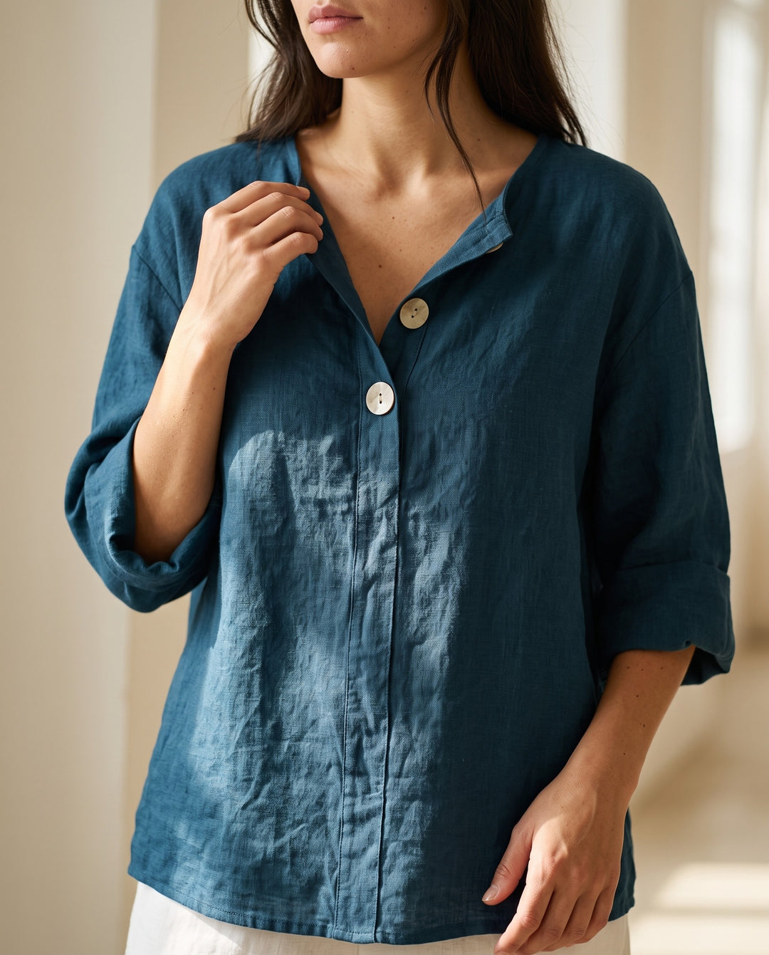 Cassidy Button-Front Blouse