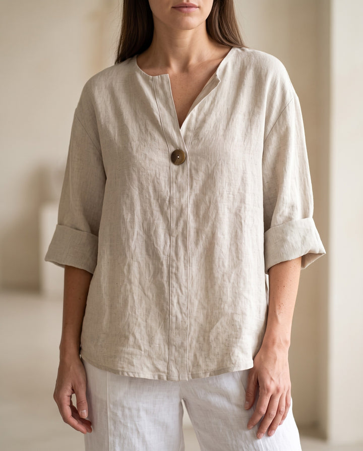 Cassidy Button-Front Blouse